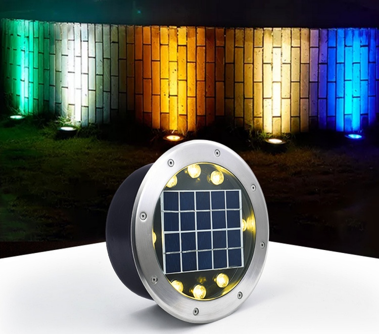 IP66 Remote 3000k 6000k Solar Garden Ground Lights 6W 8W 12W 18W 24W Solar Ground Light