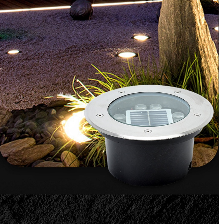 IP66 Remote 3000k 6000k Solar Garden Ground Lights 6W 8W 12W 18W 24W Solar Ground Light