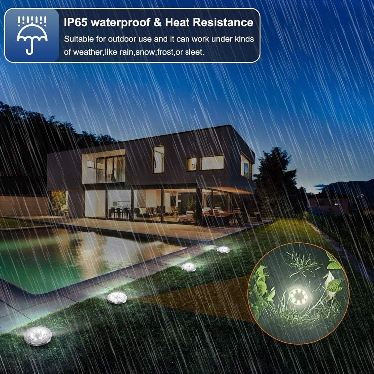 IP66 Remote 3000k 6000k Solar Garden Ground Lights 6W 8W 12W 18W 24W Solar Ground Light