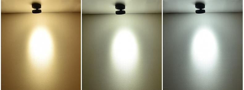 Modern 360 Degree Rotatable Foldable 7W Cob Spot LED Wall Light Aluminum Body IP44 Rating Surface Mounted Panel Spot Light