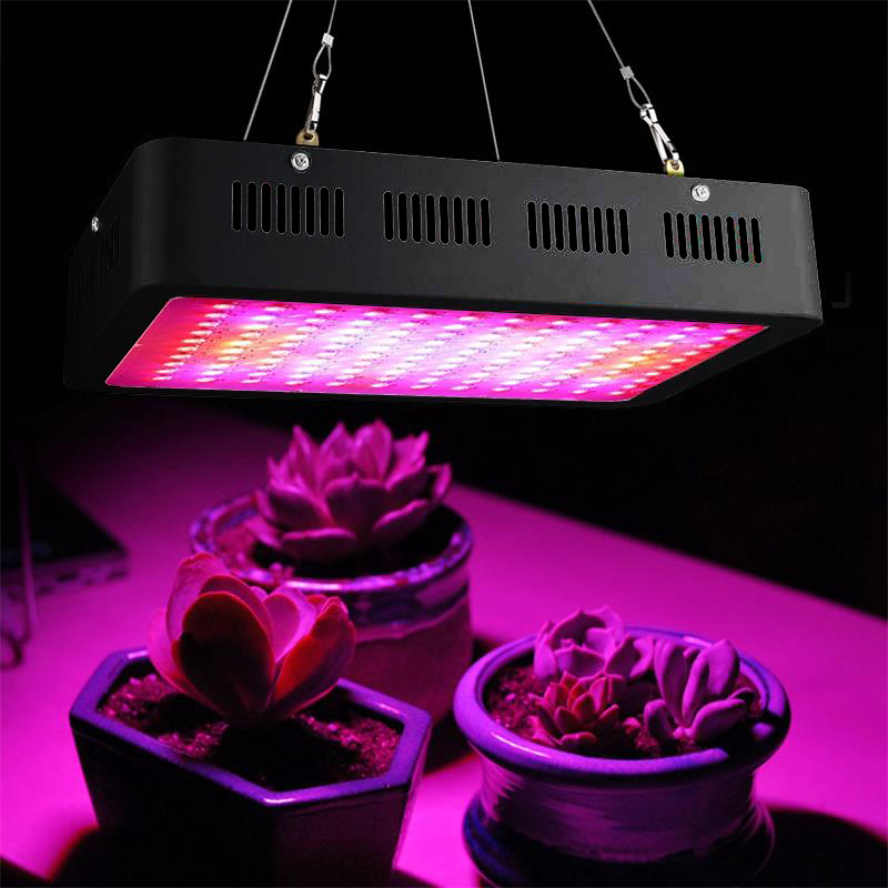 600W LED Grow Light with Adjustable 100W Switch Full Spectrum 3087 lm Aluminum Body Lunen Bloom for Plants