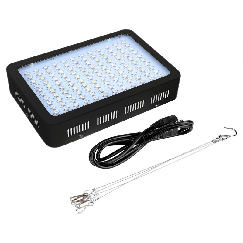 600W LED Grow Light with Adjustable 100W Switch Full Spectrum 3087 lm Aluminum Body Lunen Bloom for Plants