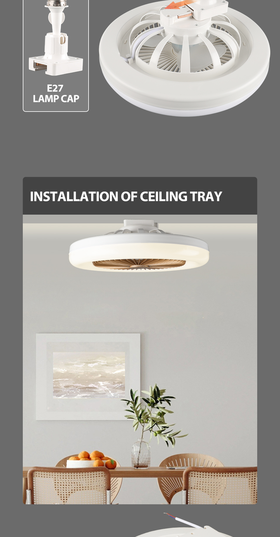 NEW Aromatherapy Ceiling Fans Light Wind Speed Led Ceiling Fan Modern AC110-265V 30W Dimmable 3 Color PC 80 Remote Co<i></i>ntrol 0.5