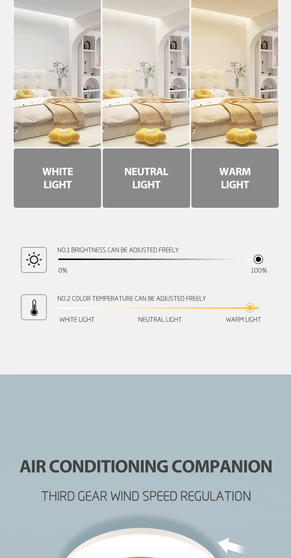 NEW Aromatherapy Ceiling Fans Light Wind Speed Led Ceiling Fan Modern AC110-265V 30W Dimmable 3 Color PC 80 Remote Co<i></i>ntrol 0.5
