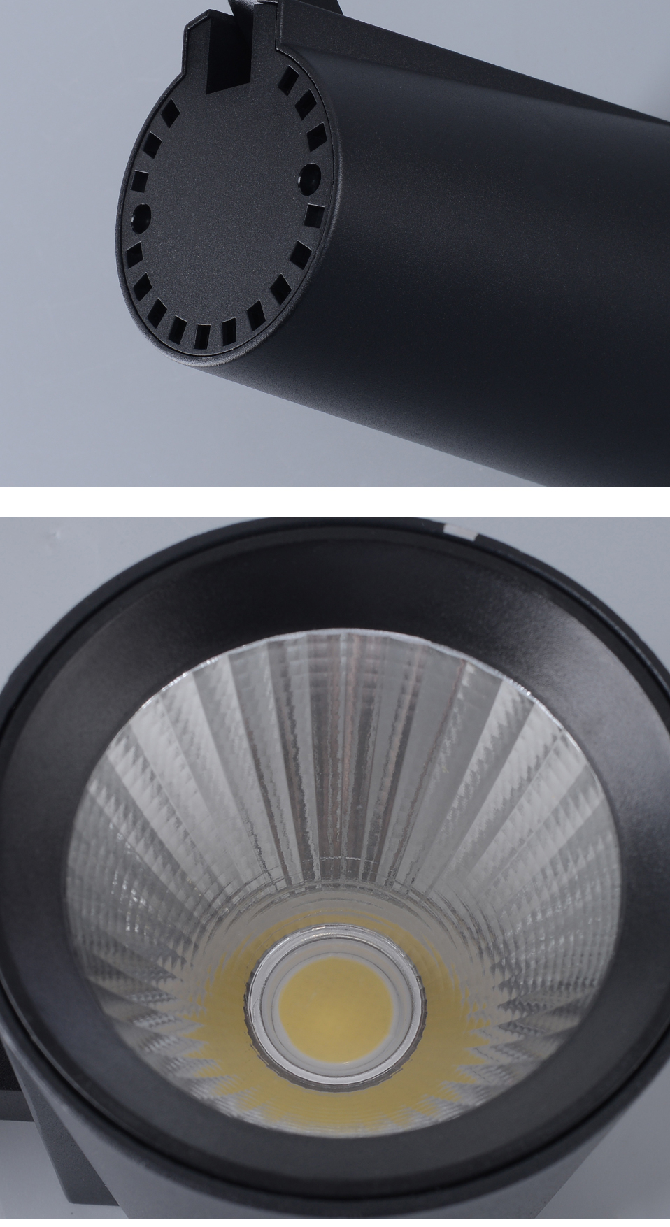 NEW Commercial Lighting COB LED Track Light Angle Adjustable Clothshop Rail Spotlight 30W Focus Lamp Retail Spot Lighting