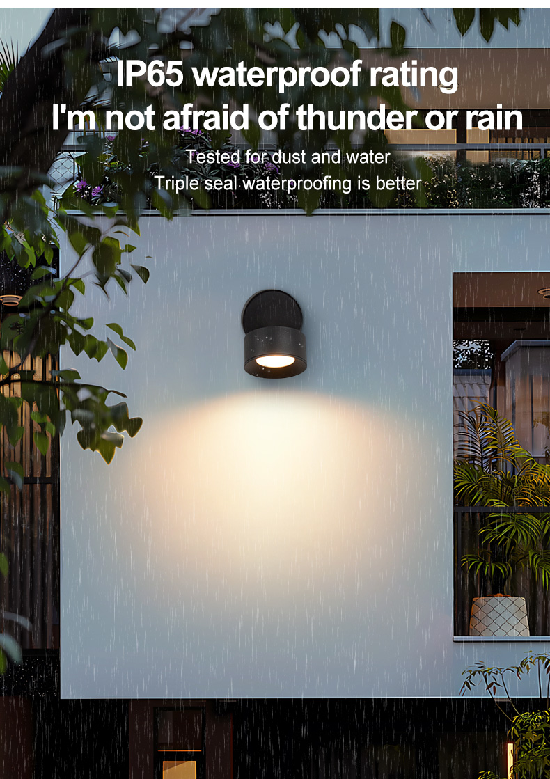 9W IP67 Outdoor LED Spotlights AC220V AC/DC12-24V Garden and Yard Wall Lamps Waterproof and Durable for Outdoor Use