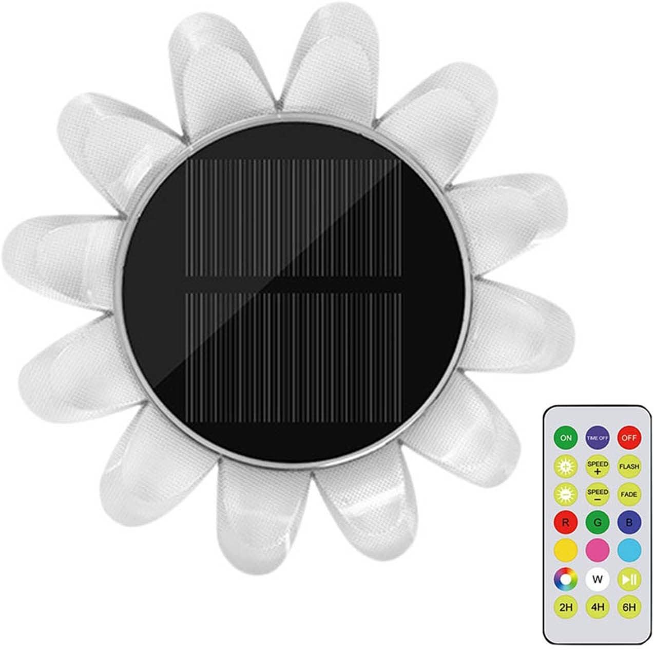 Remote Control IP65 Sunflower Decorative Solar Floating Pond Fountain Light UW1460