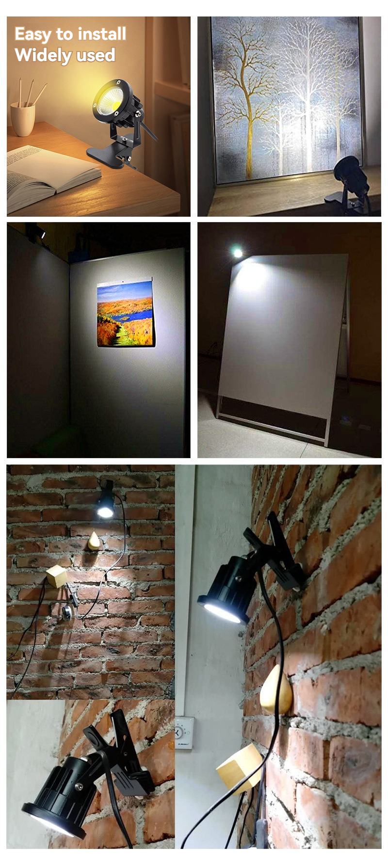 20W COB Garden LED Flood Light 12V/110V/220V Spike Spotlight for Outdoor Garden Lighting with IP65 Rating