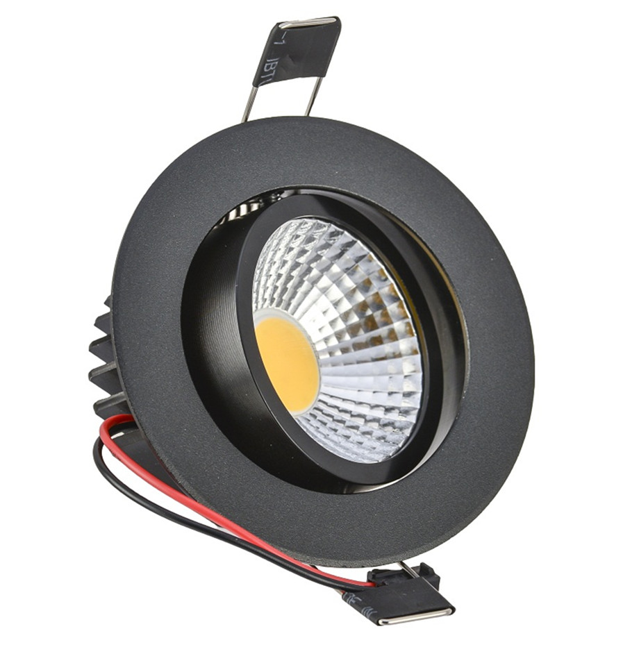 Black 5W COB LED Driverless LED Downlight DL1770