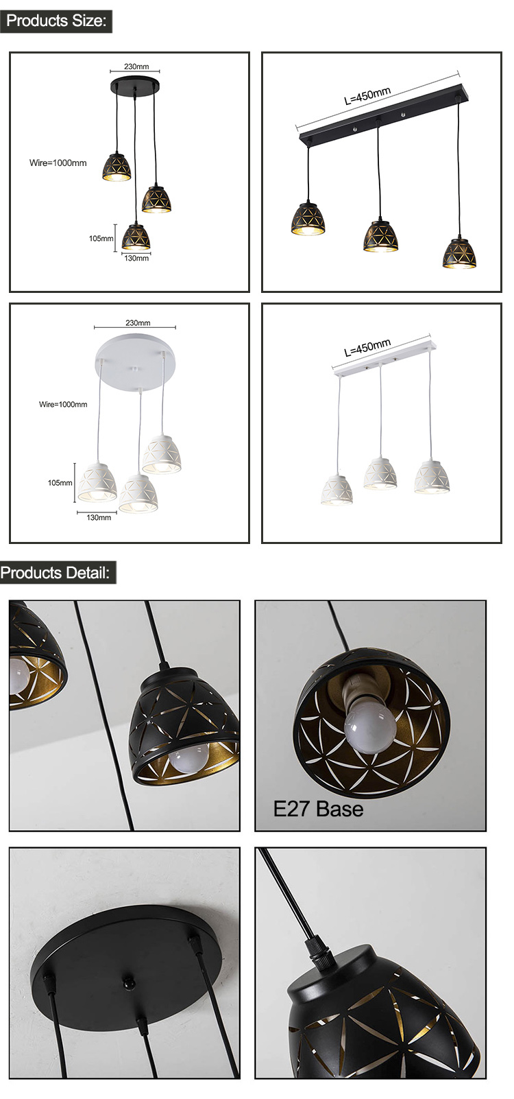 Modern Simple Dining Room Pendant Lamp Kitchen Living Room Long Chandelier Home Office Lighting Decoration Urban Style Pendant