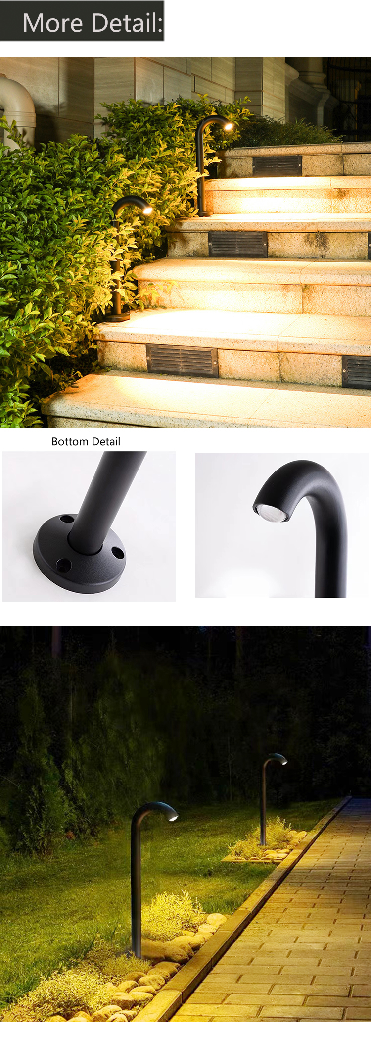 European Antique Outdoor Aluminum LED Lawn Lamp Modern Waterproof Street Lighting Garden Decorative Power Poles