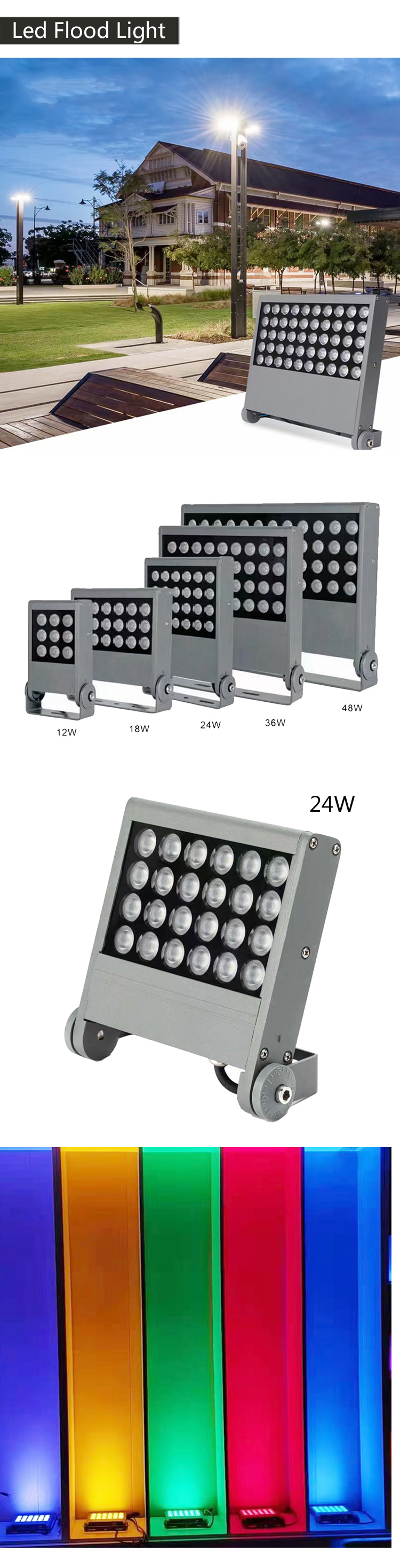 Hot Selling New Square Led Flood Light New Garden Lamp Ip65 Waterproof Outdoor Led Flood Lamp