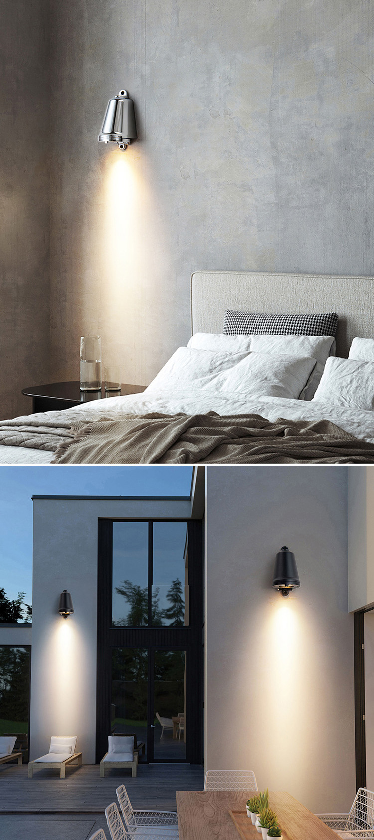 Aluminum Wall Lamp Simple Down Lights Wall Sco<i></i>nce Living Room Bedroom Aside Corridor Stairs Wall Lights