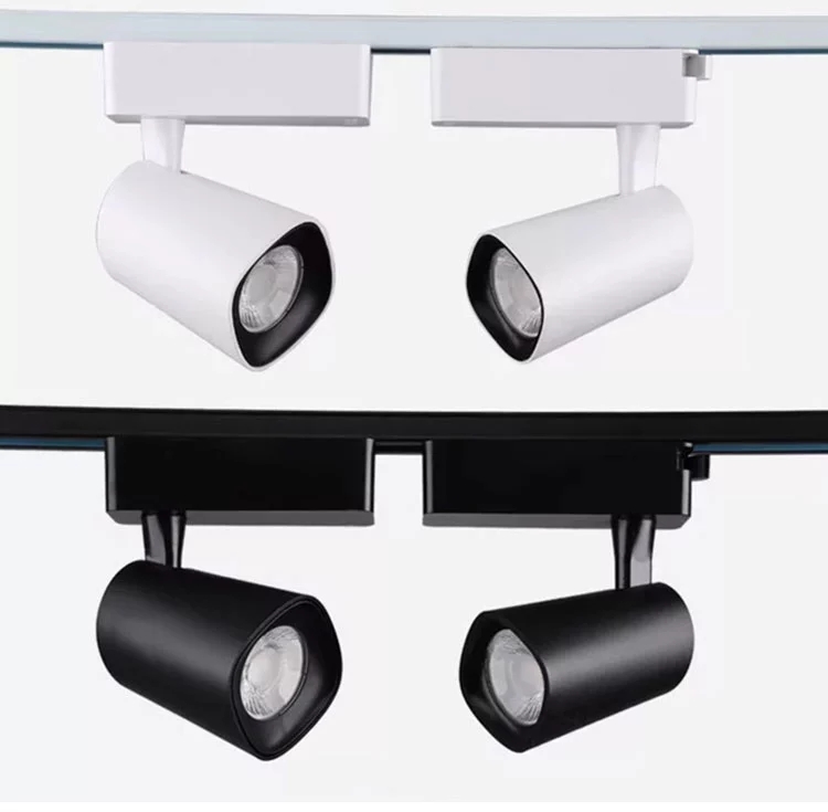New Design Full Watt Led Track Lights Dali Anti Glare Led Cob 3/4 Phase Lighting Track 12w for Art Gallery