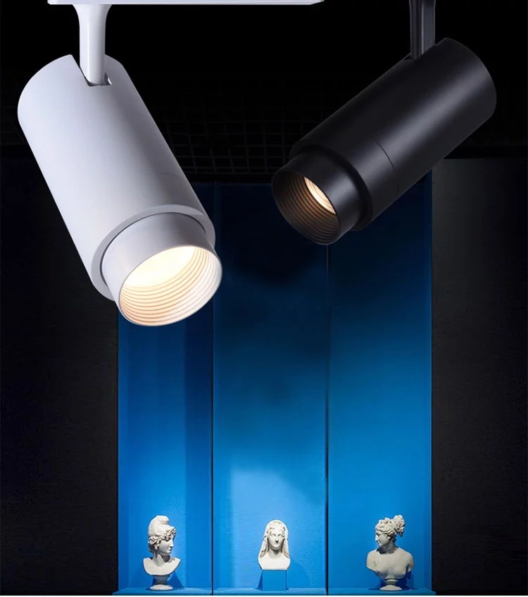 Variable Focus Modern Design Led Track Lights Cob Zoomable Magnetic Track Lighting System 20w for Indoor Lighting