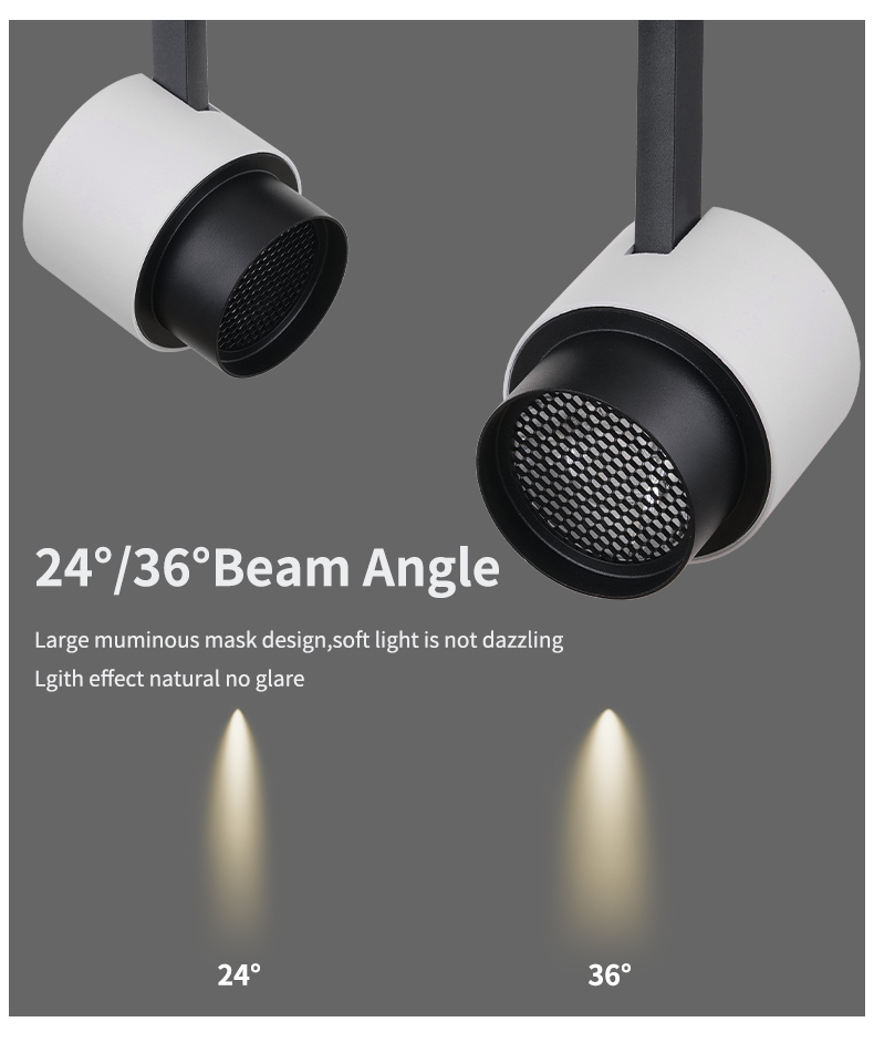 Aluminum Profiles Tracklight Unique Design Easy to Install Led Cob Track Light 18W 20W 24W Adjustable Track Lighting