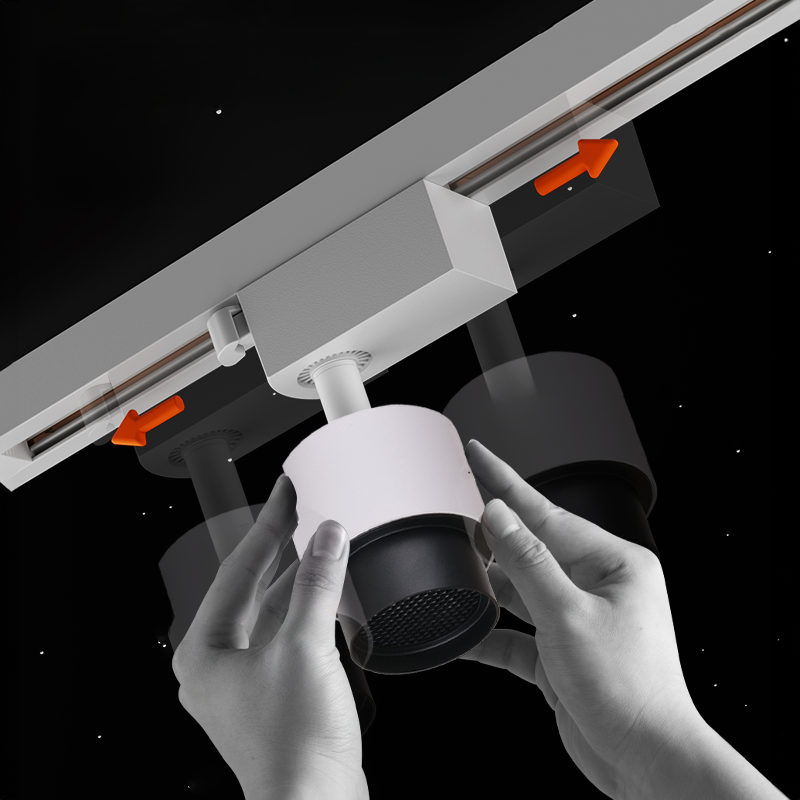 Aluminum Profiles Tracklight Unique Design Easy to Install Led Cob Track Light 18W 20W 24W Adjustable Track Lighting