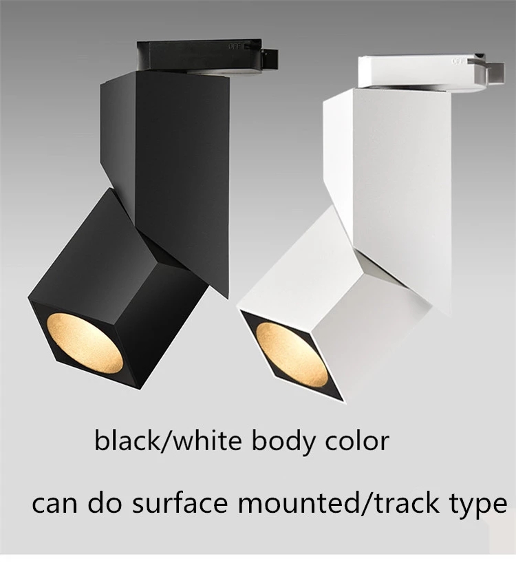 2022  New Design 12W Rotate Track Light 0-10V Dimming