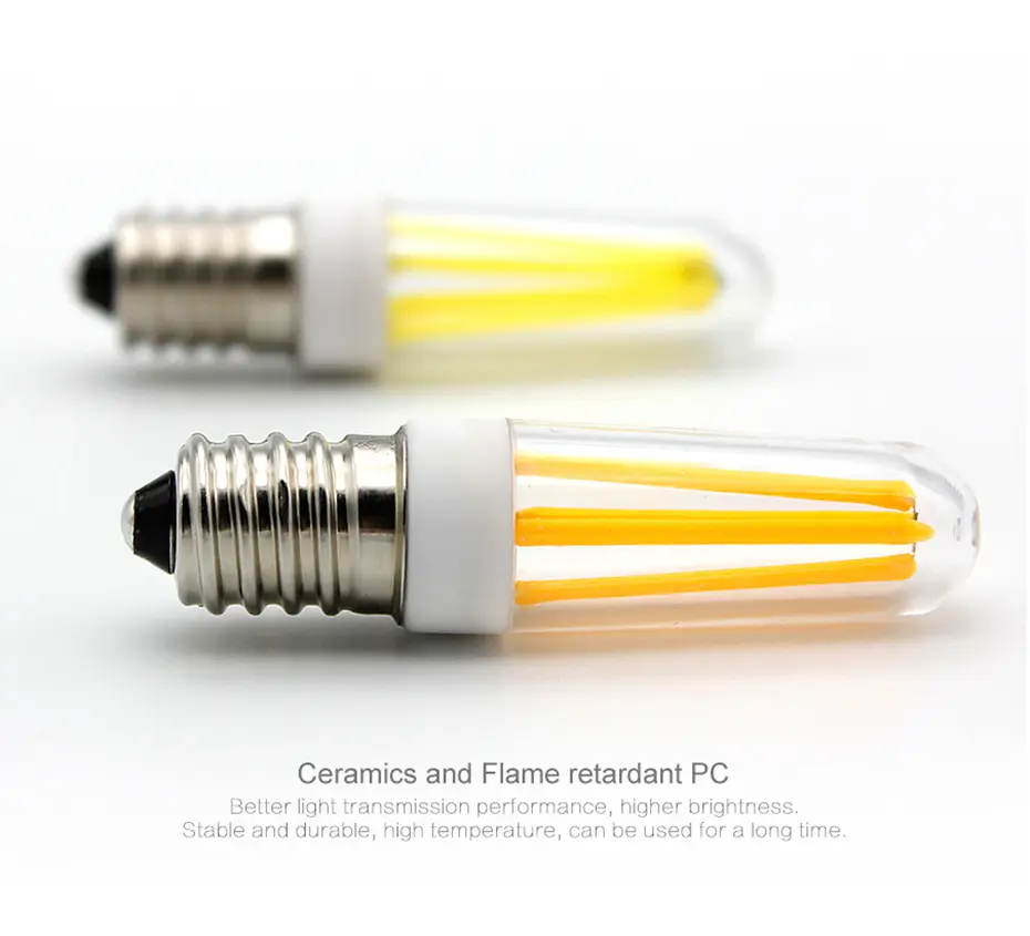Hot Sale 2200K Dimmable Mini LED Light Bulb E14 Clear Cover Filament Source for Home Decorations Residential Use