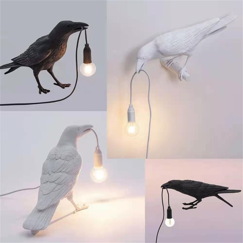 Table Desk Lamps LED Resin Modern Nordic Creative Lucky Bird Decoration Lighting for Home