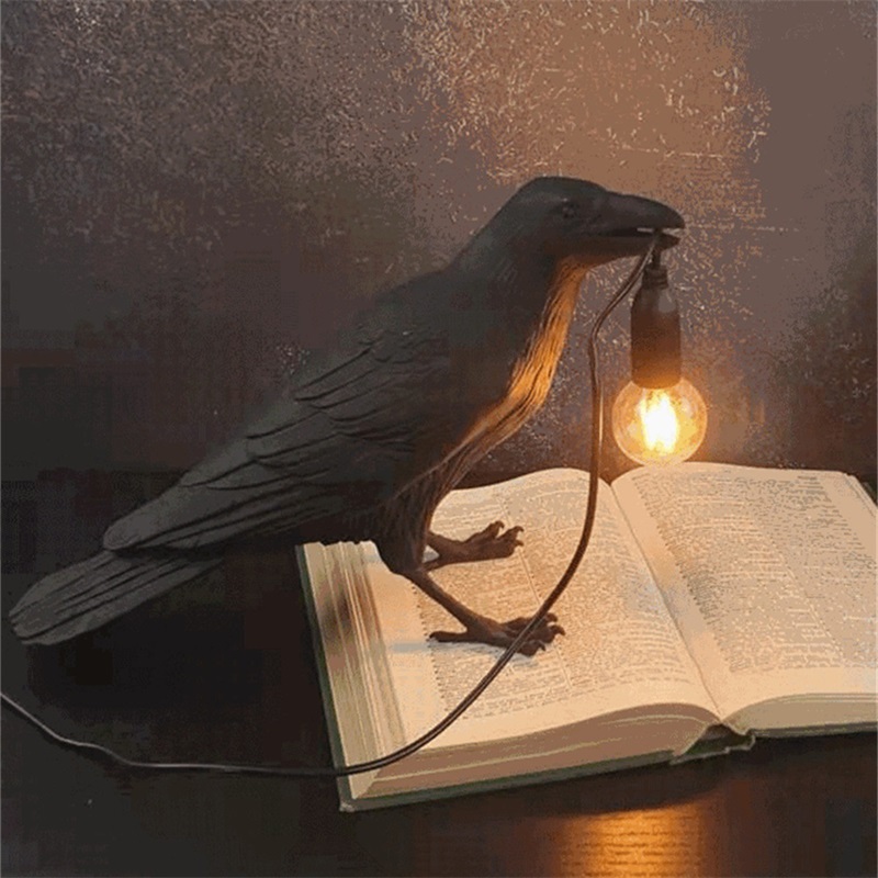 Table Desk Lamps LED Resin Modern Nordic Creative Lucky Bird Decoration Lighting for Home
