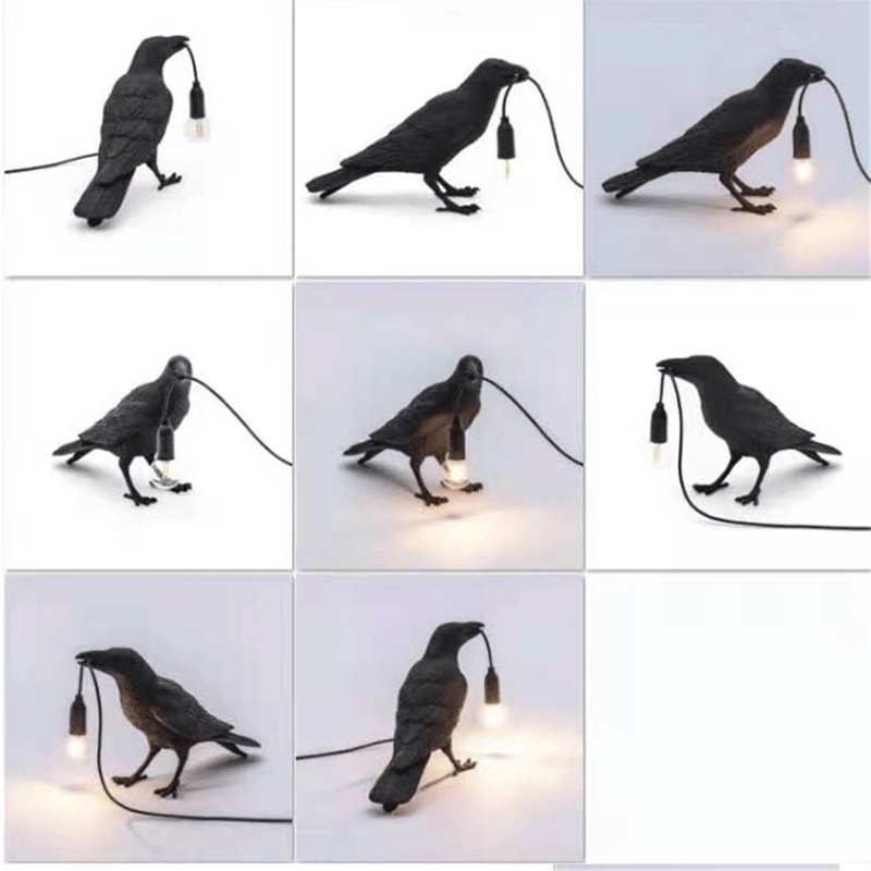Table Desk Lamps LED Resin Modern Nordic Creative Lucky Bird Decoration Lighting for Home