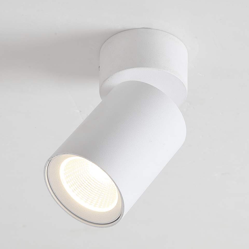 LED Spotlight Surface Mounted Spot Light 220V White Cob Downlight Living Room Clothing Shop Showroom Indoor Ceiling Lamp 9W