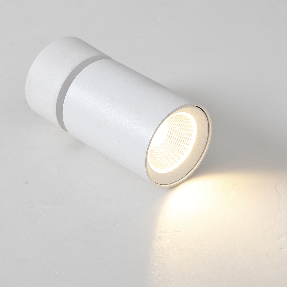 LED Spotlight Surface Mounted Spot Light 220V White Cob Downlight Living Room Clothing Shop Showroom Indoor Ceiling Lamp 9W