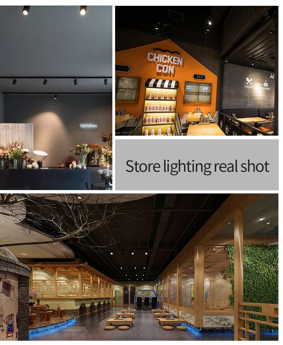 LED Spotlight Surface Mounted Spot Light 220V White Cob Downlight Living Room Clothing Shop Showroom Indoor Ceiling Lamp 9W