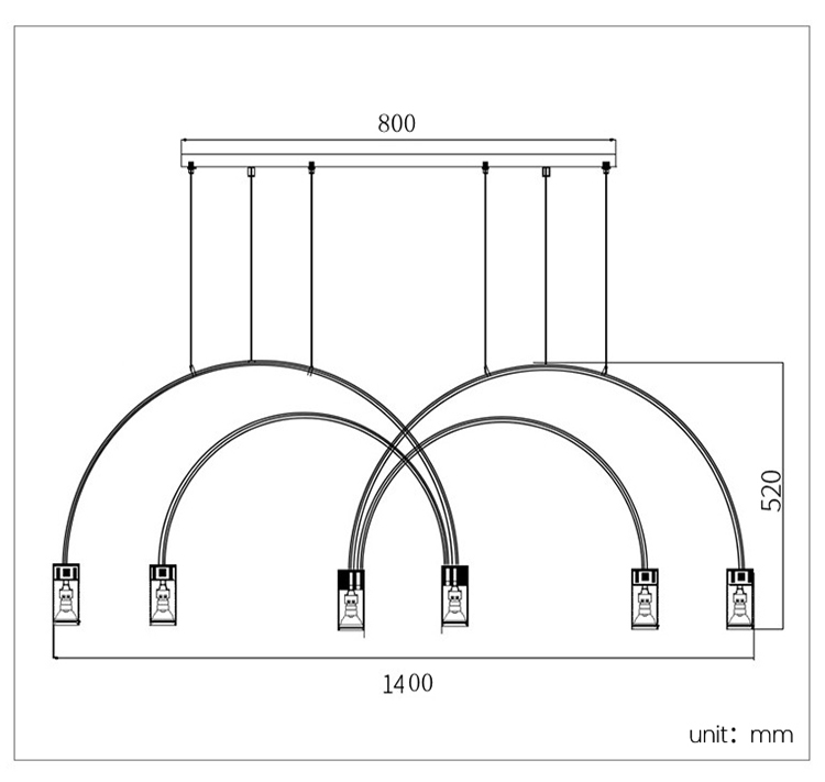 Modern Hanging Lamp  Nordic Spot Chandelier Lighting  for Dining room Bar Kitchen