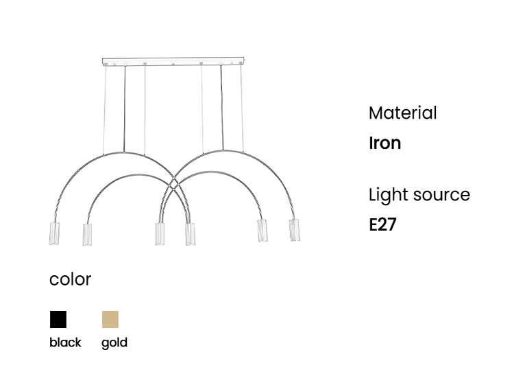 Modern Hanging Lamp  Nordic Spot Chandelier Lighting  for Dining room Bar Kitchen