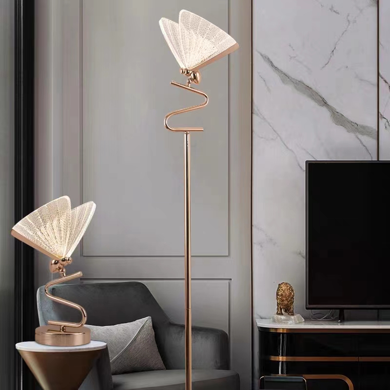 Custom 3d Led Table Lamp butterfly Small Table Lights  for Bedroom or Living Room