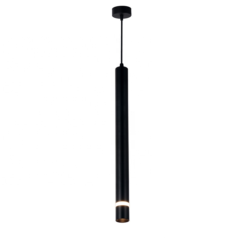 Long Tube Aluminum 10W COB White Color Pendant Lamps Room Kitchen Hanging Lights Dining Table Light Pendant Lights Chandelier