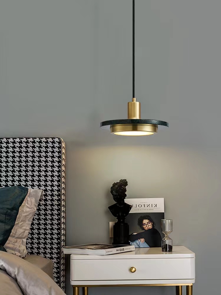 Modern Nordic Gold Aluminum Marble Light Easy Hanging Home Decor Lights for Living Room Villa Bar Shopping Mall