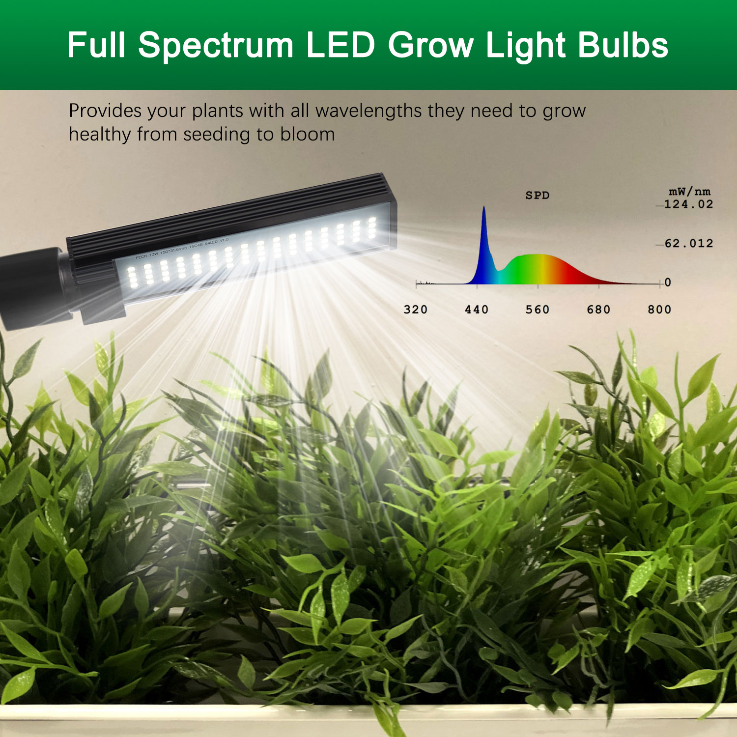 Smart Home Rotatable Tabletop Gooseneck Full Spectrum LED Plant Lamp GRW800picture2