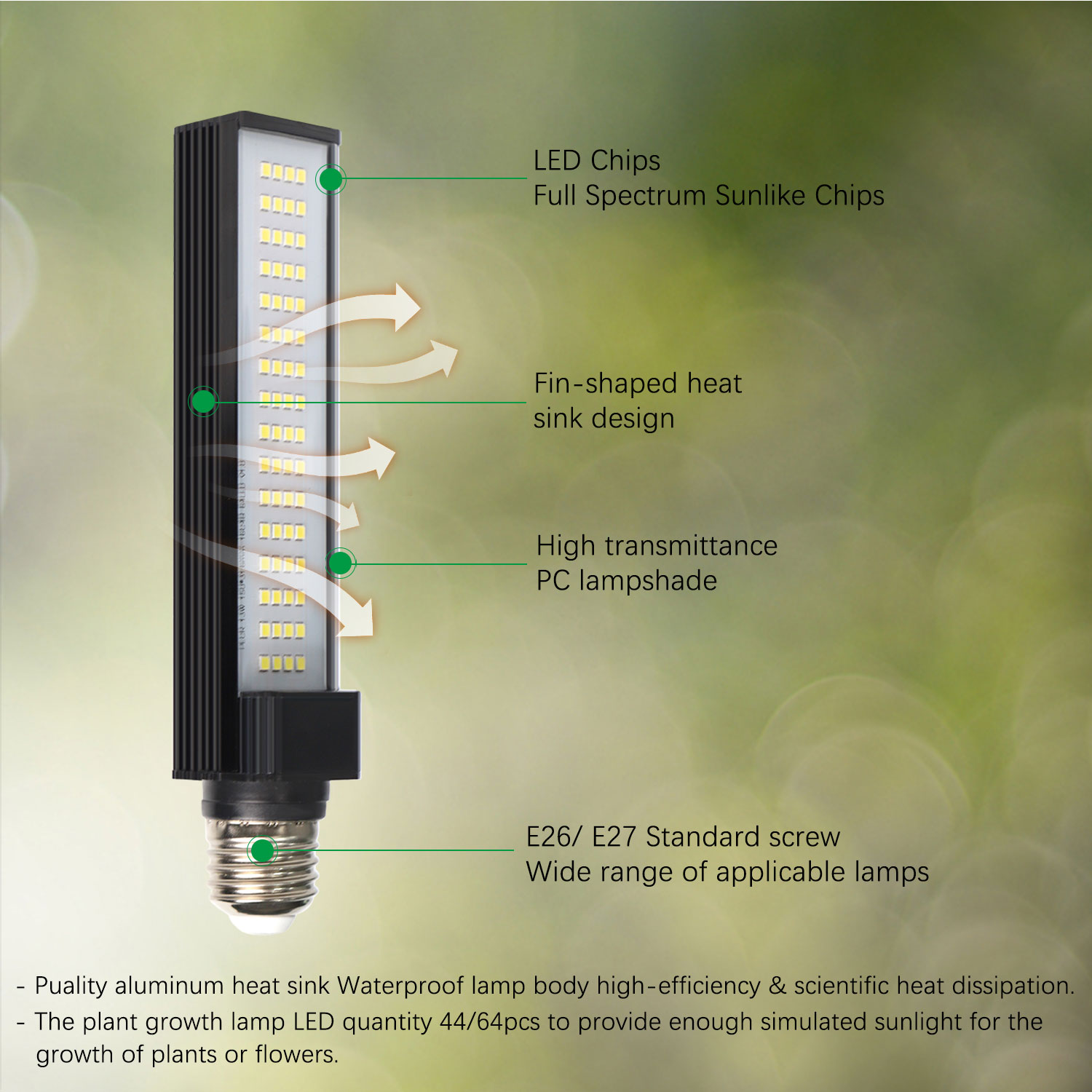 Smart Home Rotatable Tabletop Gooseneck Full Spectrum LED Plant Lamp GRW800picture5