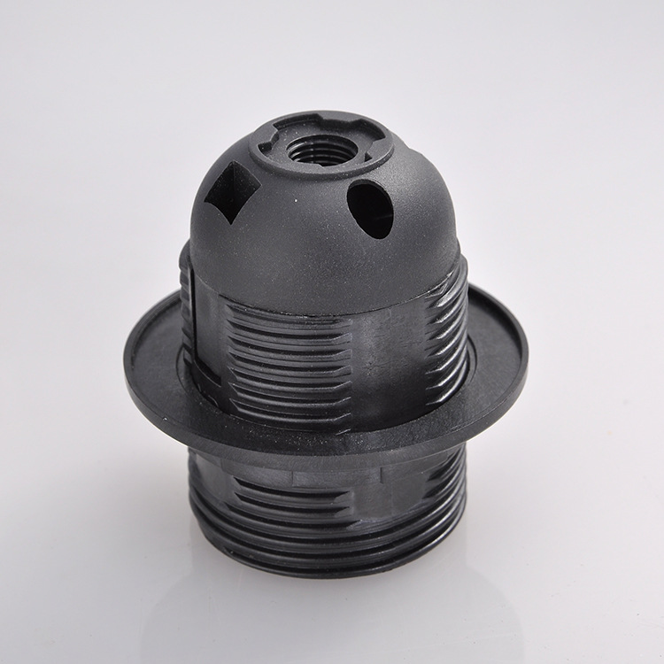 Wholesale Screw Type E27 White Plastic Lamp Holder with Ring BAS1500picture3