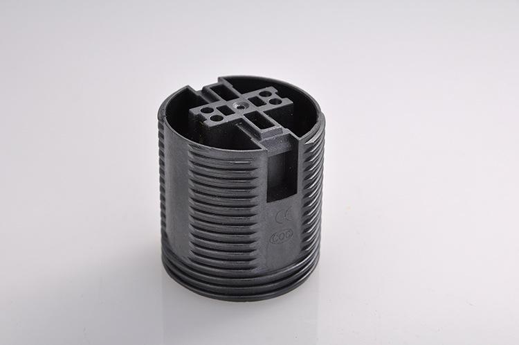 Wholesale Screw Type E27 White Plastic Lamp Holder with Ring