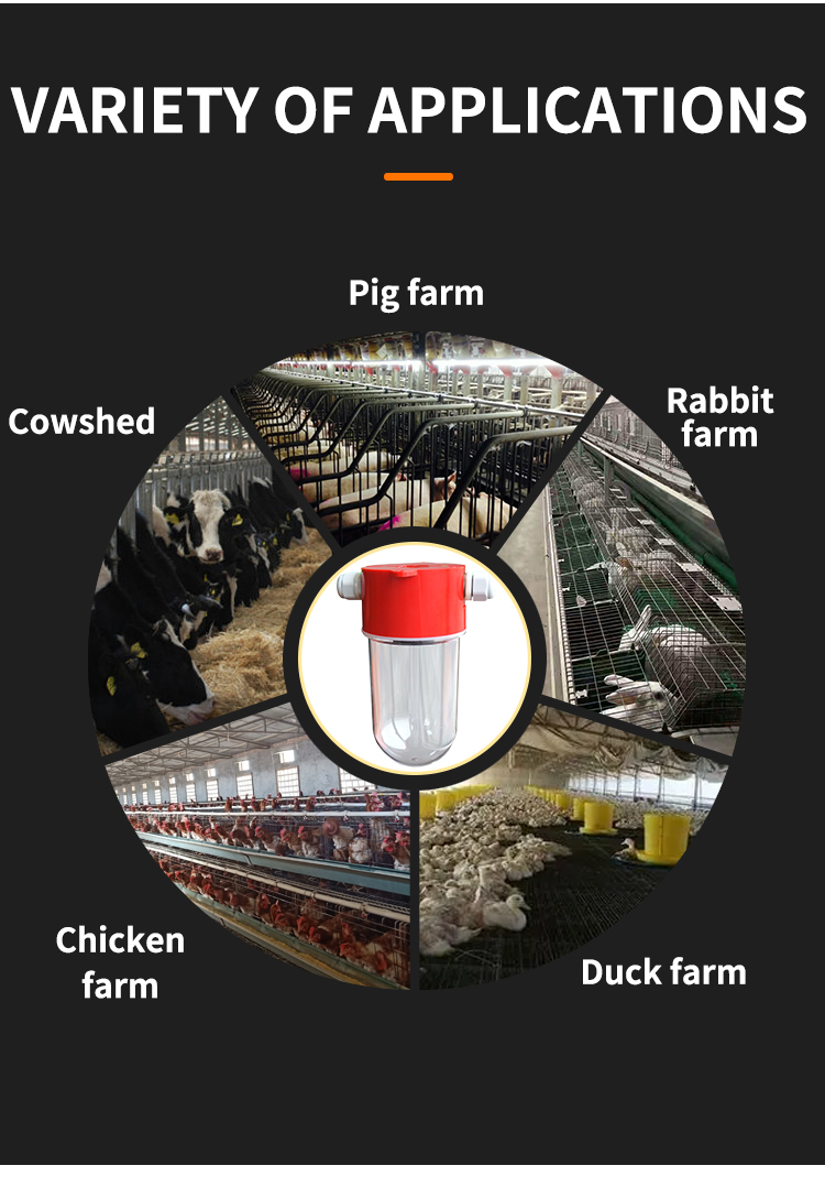 Waterproof Dimmable LED Light for Poultry Farm IP67 Rated for Chicken and Pig House