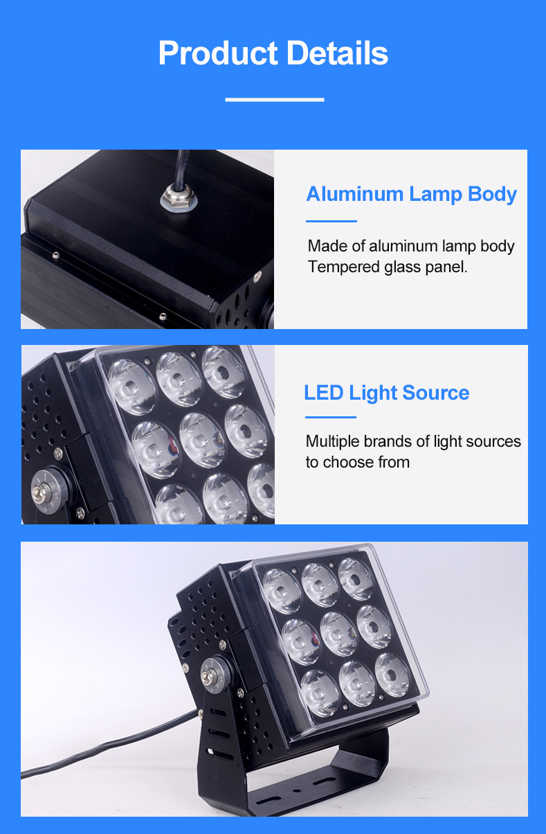 Wholesale Hotel Garden Outdoor Waterproof IP65 Die Casting Aluminum Stadium Light Refletor Projecteur Led Flood Light Exterior