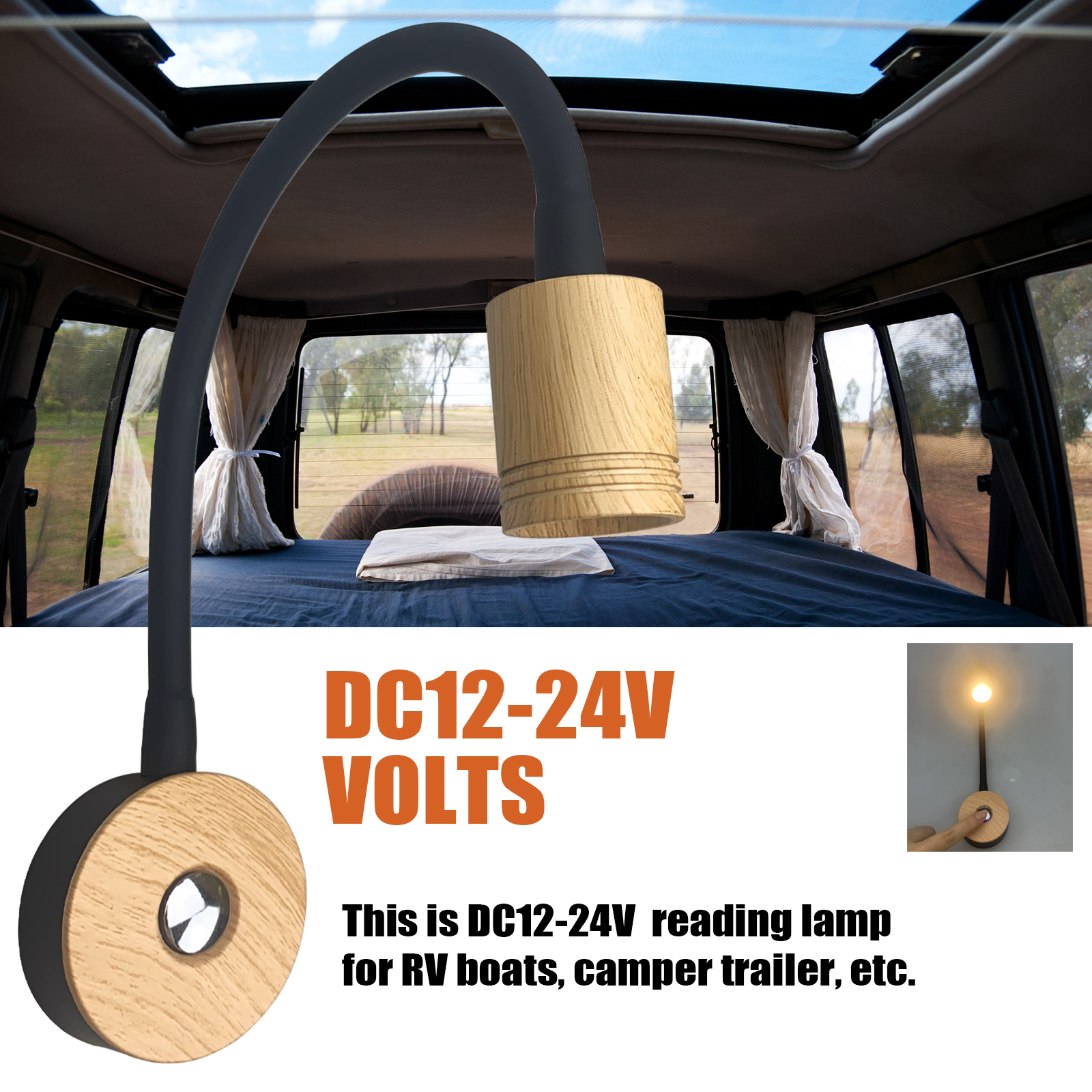 RV LED Reading Light 10-30V for RV Caravan Yacht Boat MRL600picture4