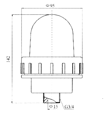 CXH5-2A Marine Supplies Plastic Head Light for Boats and Vessels