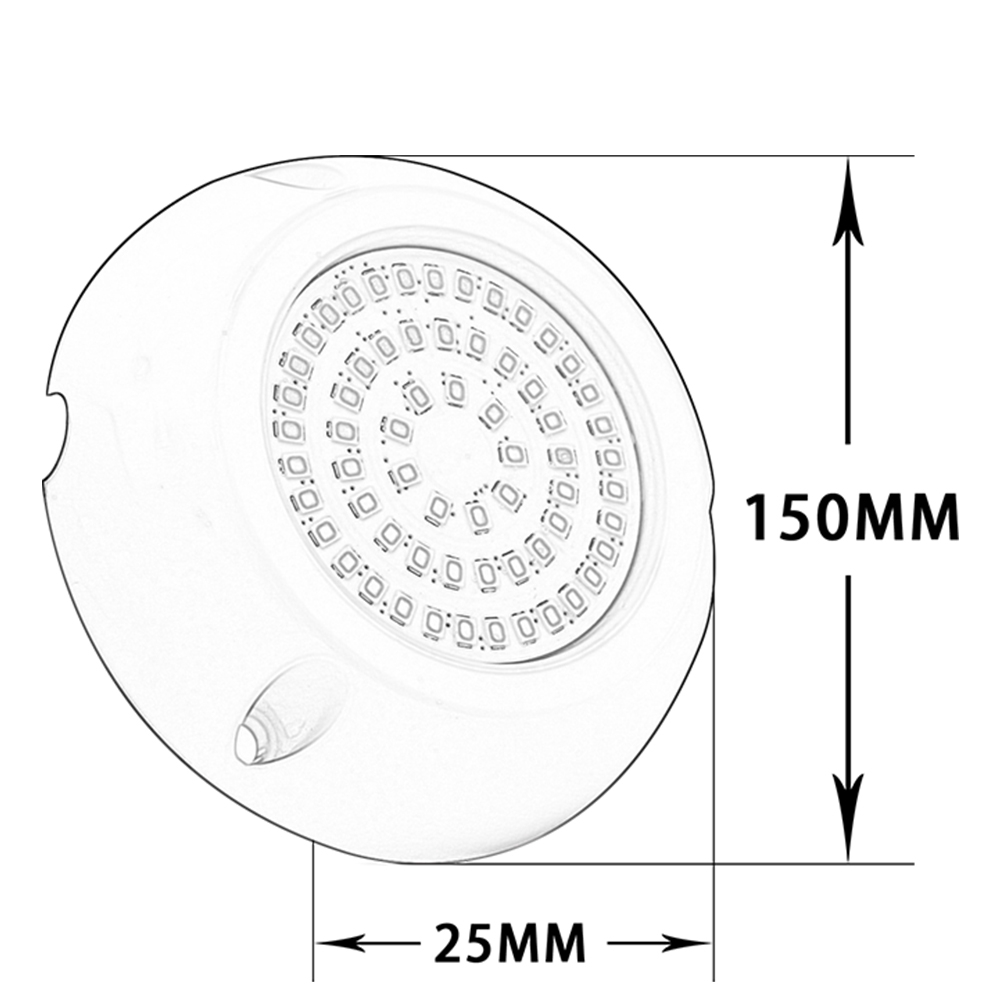 DC12V PC LED Boat Light Wall Mounted Underwater Pool Lights UW1630picture5
