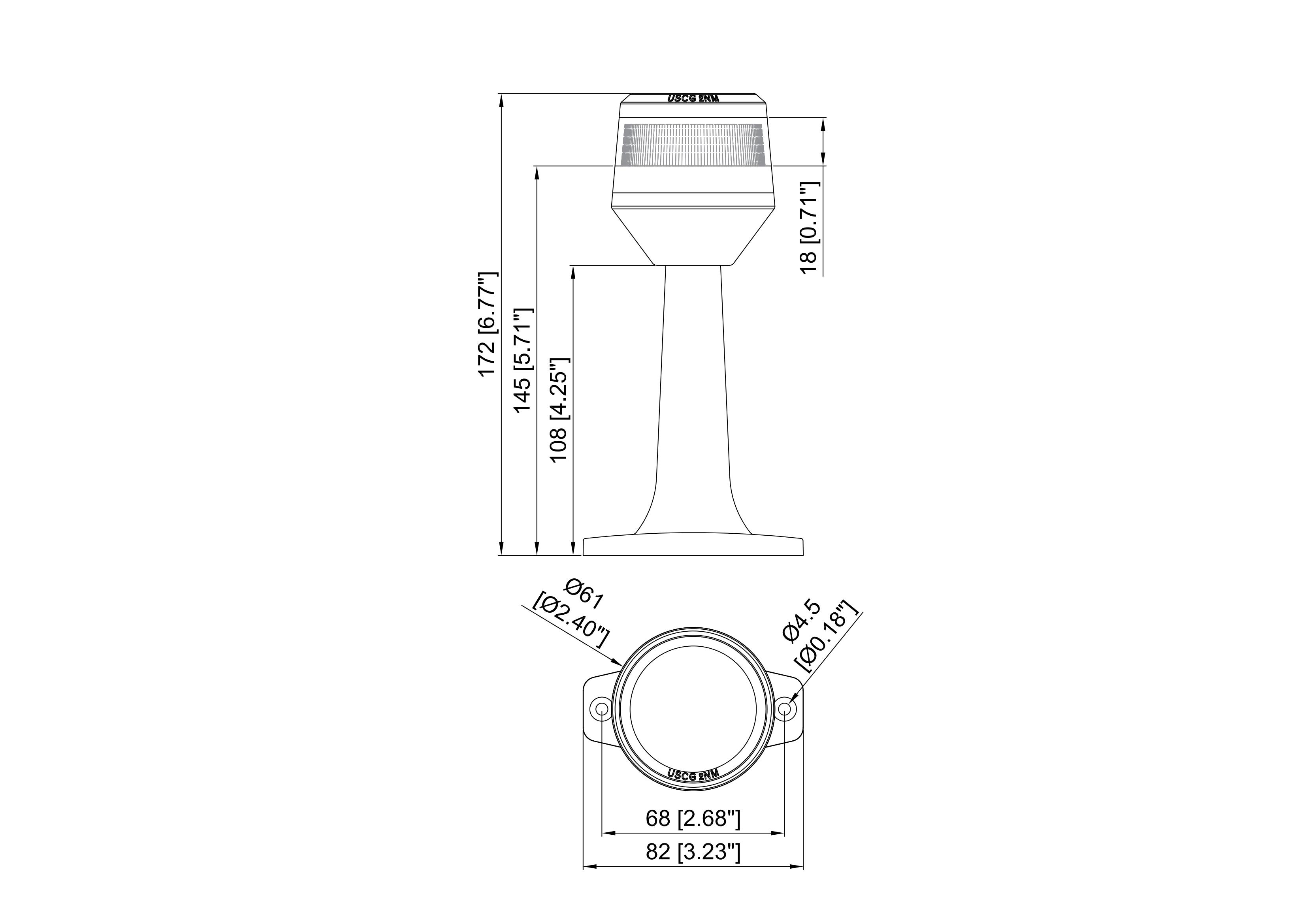 360 Degree All-Round LED Navigation Light,  6.5
