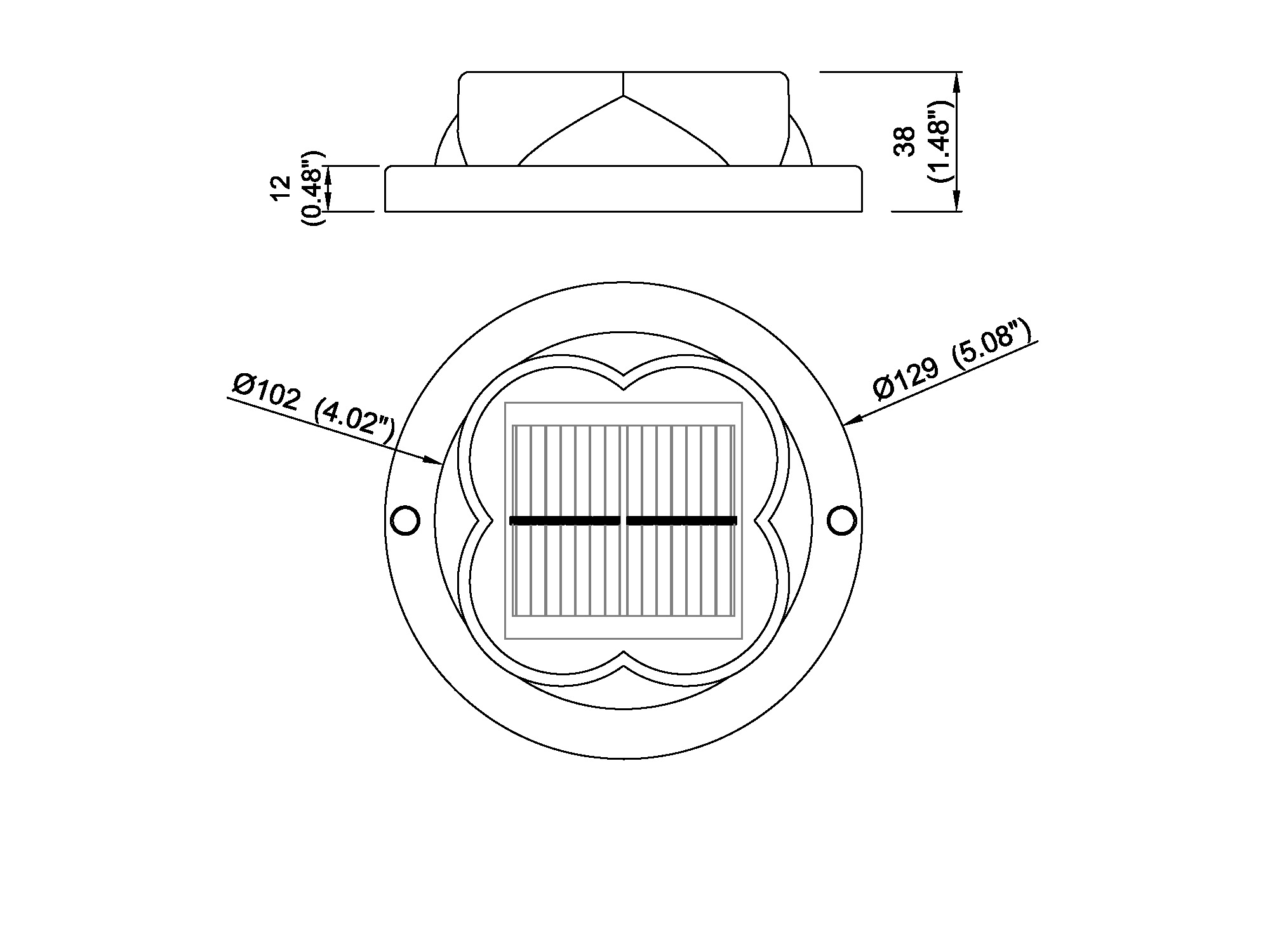 Waterproof 5" Solar Dock Light DEC900picture2