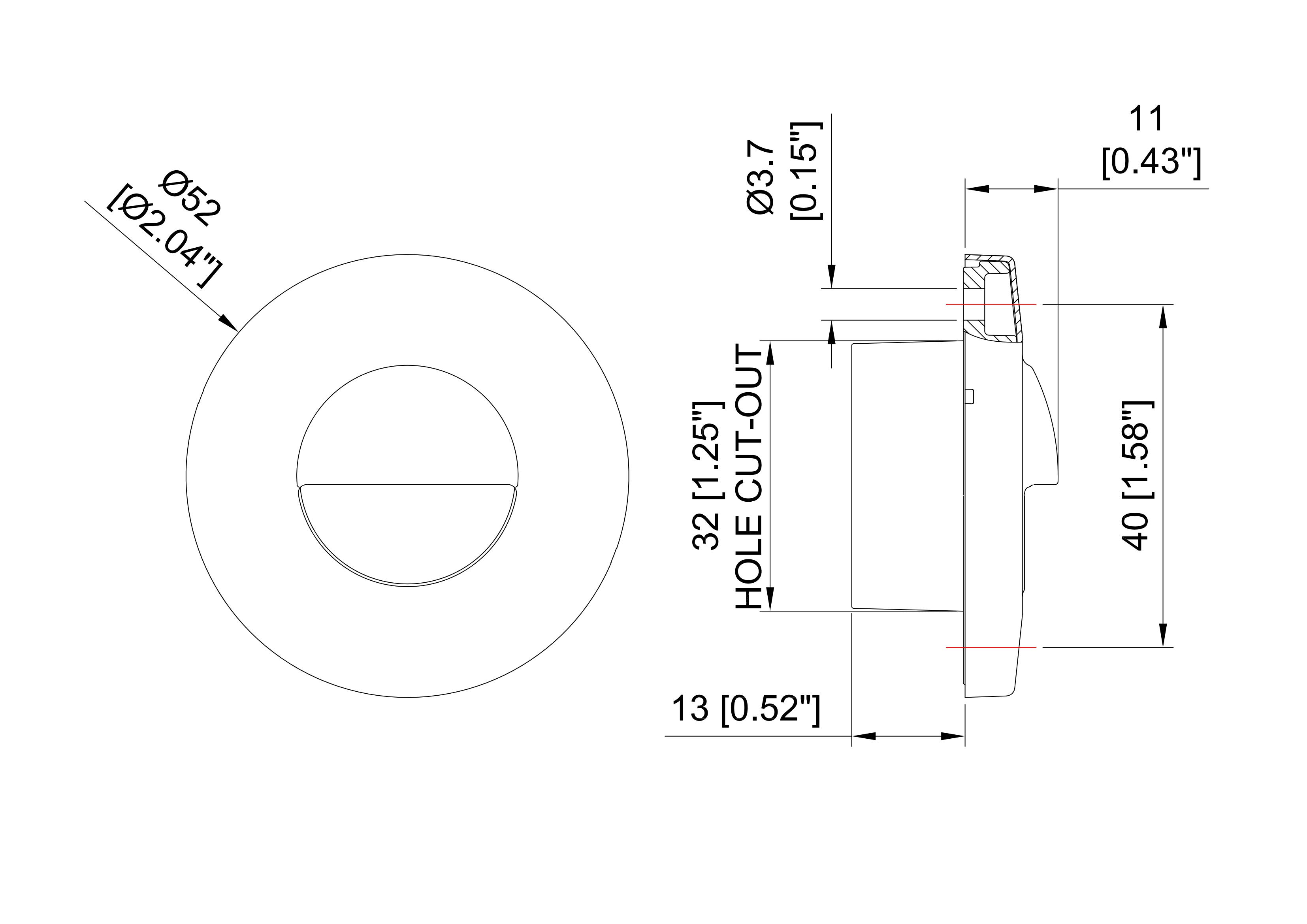 2" Round LED Courtesy Light With S.S. Finish Ring RV Caravan Marine Boat MAC1200picture3