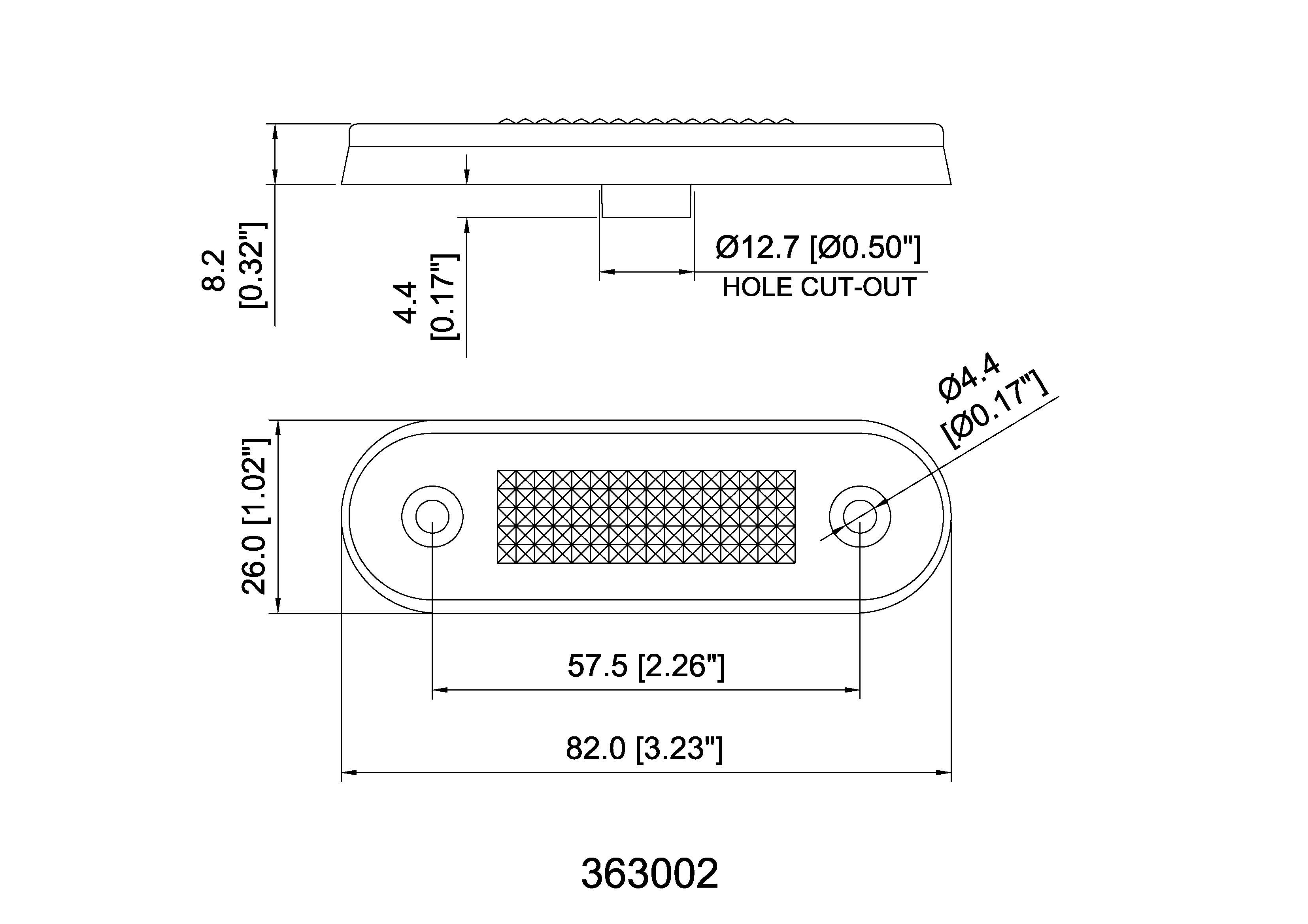 3.2"X1" Oblong LED Courtesy Light RV Caravan Marine Boat Interior Lamp MAC1400picture4
