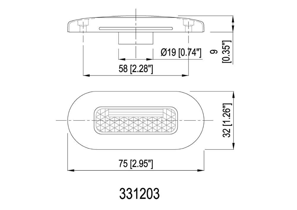 LED Oblong Courtesy Light 3"x1-1/4" RV Caravan Marine Boat MAC1300picture5