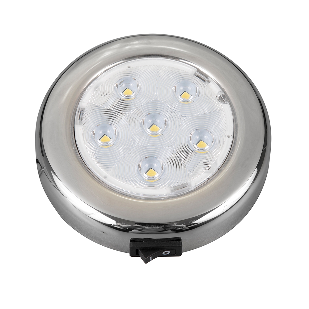 4 Inch LED Puck Light With Switch RV Caravan Marine Boat Interior Lamp