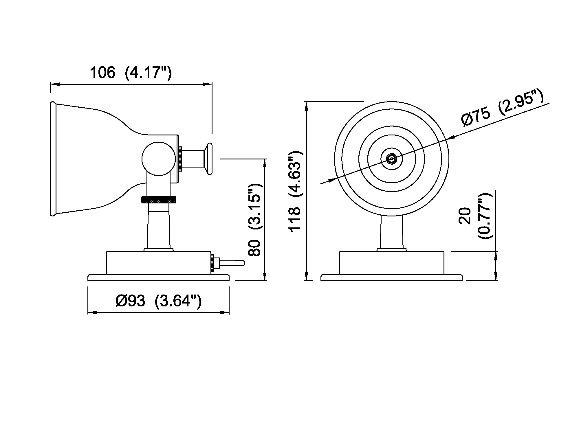 Swivel Berth Light Marine LED Reading Lights NDR1700picture2
